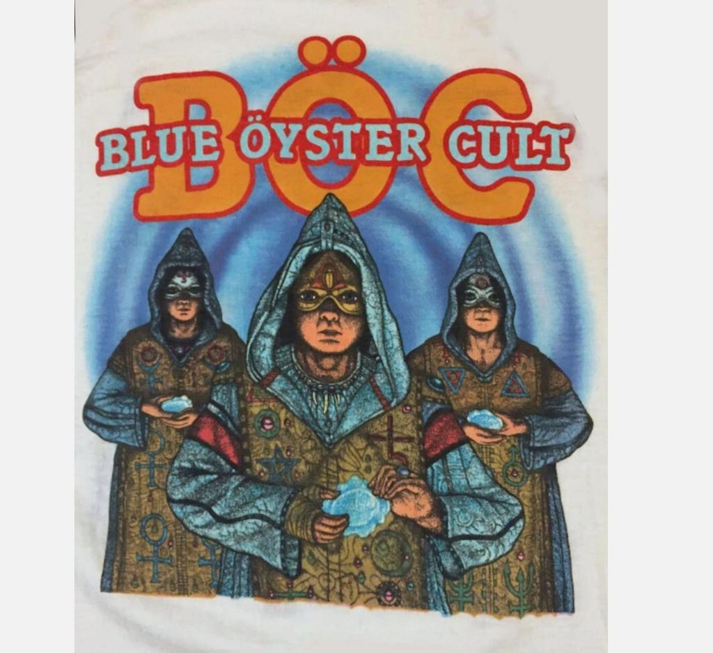 Винтажная футболка группы BLUE OYSTER CULT 80-х годов, подарок для фанатов