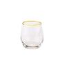 Cocktail Glass Crystal Glass Water Cup Breakfast Milk Juice Cups Party Barware Egg Shape Whiskey Glasses Single-deck Wine Glass