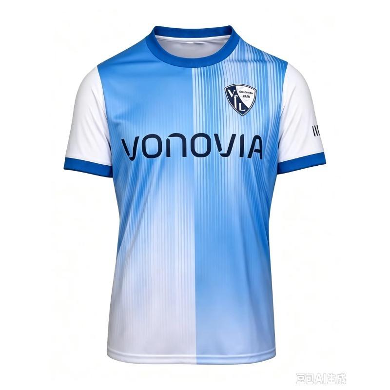 Family Matching 26‑27 Germany Adult Male Breathable Football Jersey Home Game Sport V‑VfL Bochum Quick‑drying Top Tee