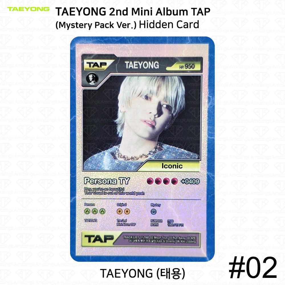 NCT TAEYONG 2-й мини-альбом TAP Официальная фотокарта Скрытая карта KPOP