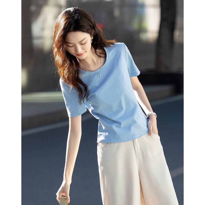 Demana 180G Sorona Summer Cotton Short Sleeve T-Shirt