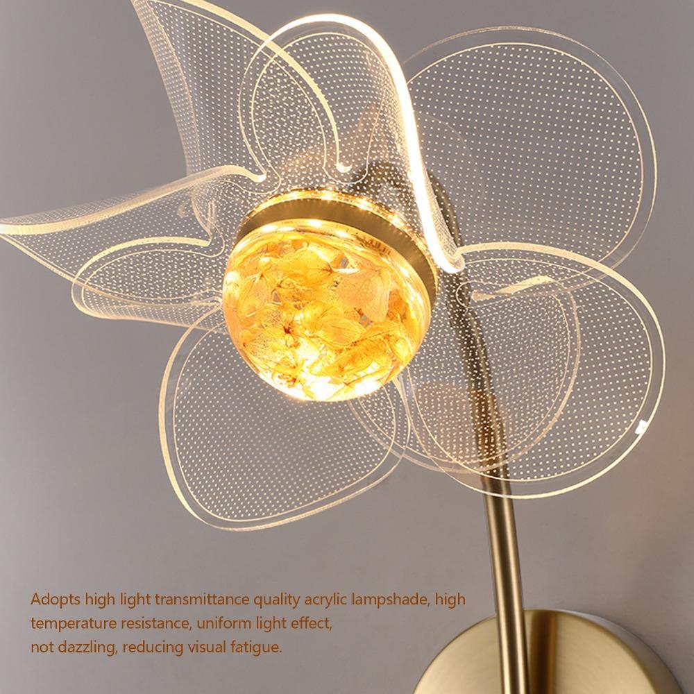 Flower Shaped Wall Sconce 85-265V Sconce Modern Wall Mount Light  Corridor