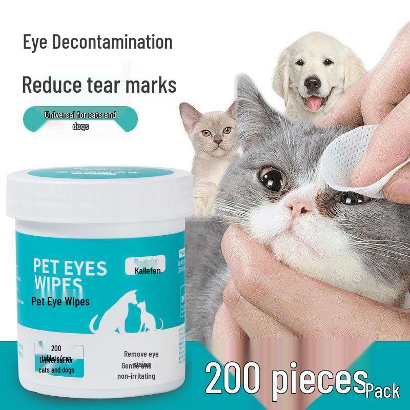 Бесплатная доставка: Влажные салфетки для удаления слезных дорожек и чистки ушей у кошек и собак