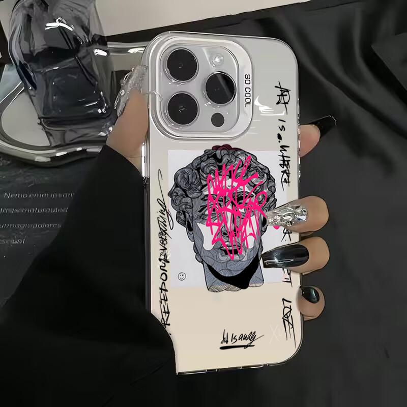 Чехол Art Aesthetic David Mona Lisa IMD для Redmi 12 13C для Redmi Note 13 12 11 10 Pro Plus 12S 11S противоударный задний чехол