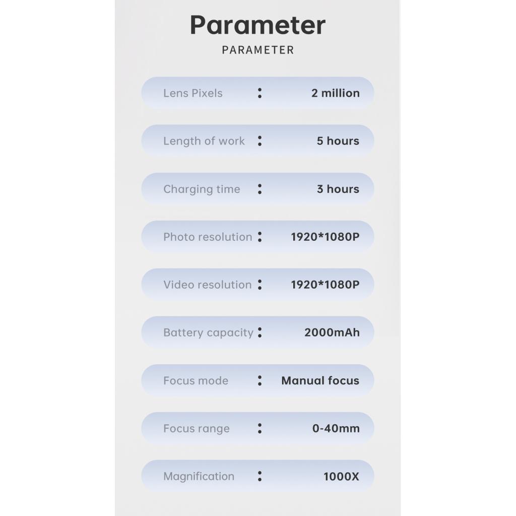 4,3-дюймовый цифровой микроскоп 1080P 50-1000x монетный микроскоп 2000 мАч паяльный микроскоп для ремонта электроники печатная плата ПК ноутбук