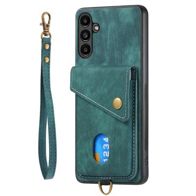 D1 Чехол для Samsung Galaxy A55 5G Ретро Кожа+ТПУ Чехол для телефона с карманом для карт