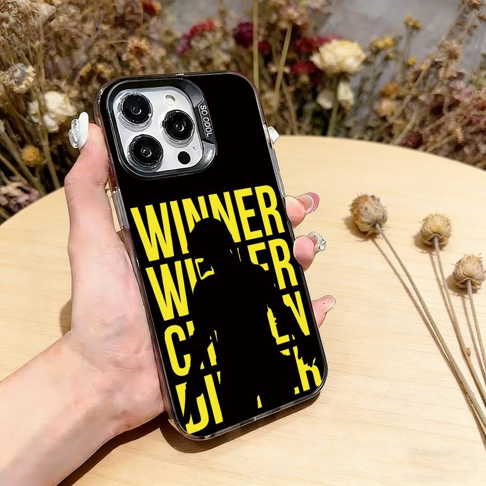 Чехол для телефона P-U-B-G для iPhone 17, 16, 15, 14, 13, 12, 11 Plus, Pro Max, XS, Цветной Серебристый Покрытие Внутренняя крышка