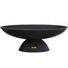 Fire Pit Bowl, 30-Inch Deep Round Cast Iron Fire Bowl, Wood Burning for Outdoor Patios, Backyards & Camping Uses, with A Stable Bowl Designed Base and