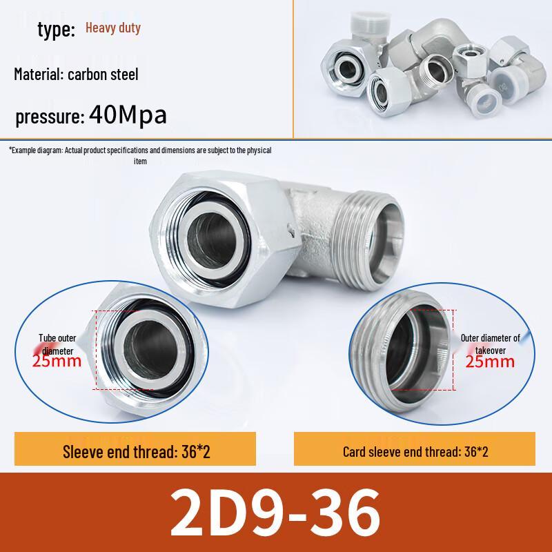 Carbon Steel Heavy-Duty Hydraulic Union Elbow