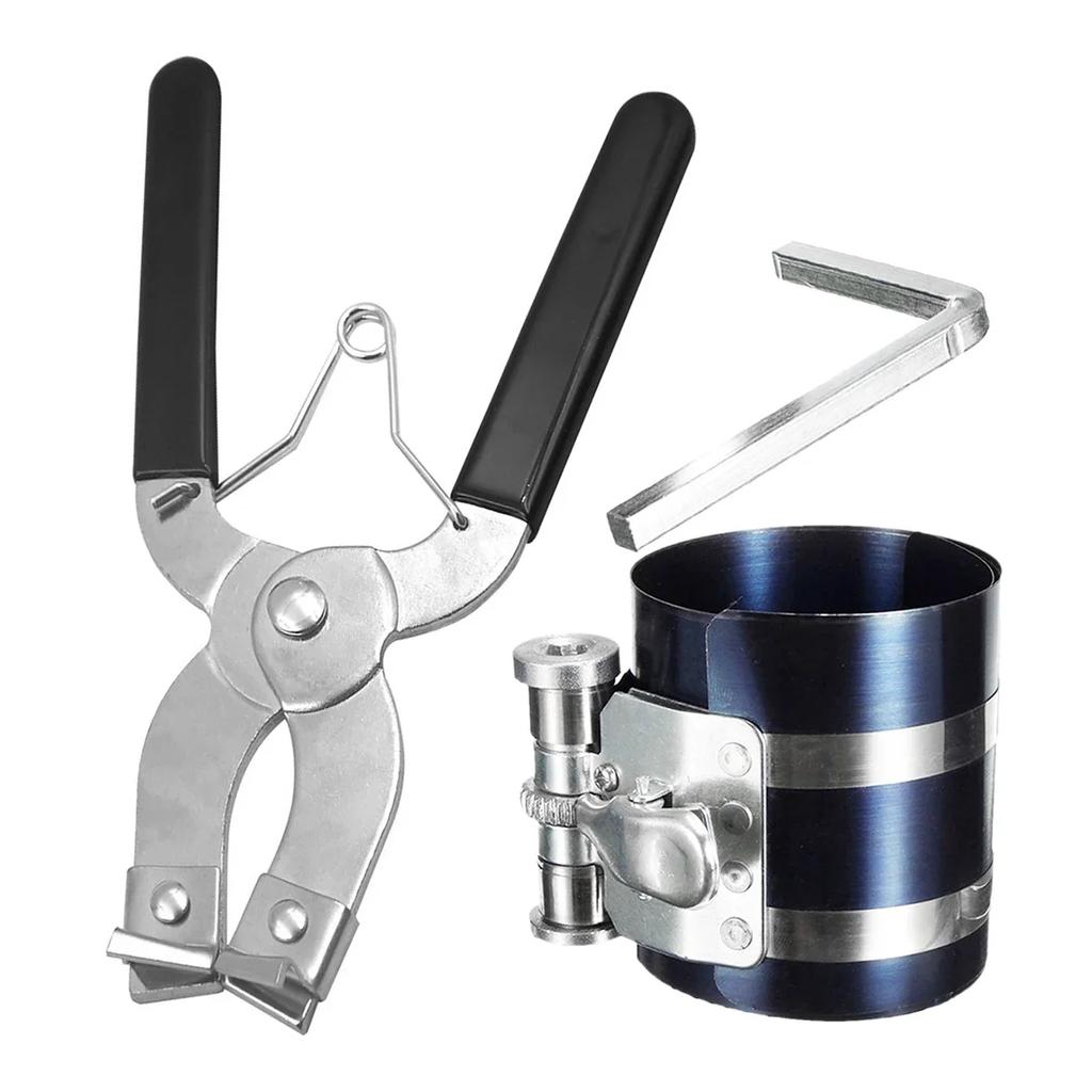 53-175 мм поршневое кольцо компрессор двигатель храповой хомут ленточный монтажник металлическое кольцо компрессор для автомобильного двигателя техническое обслуживание транспортного средства