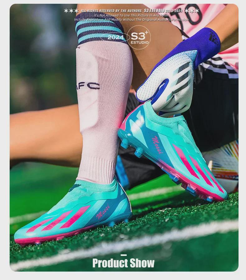 Футбольные бутсы унисекс, бесшовные, плетеные, с низким верхом, шипами TF и AG для газона и травы, идеально подходят для тренировок студентов