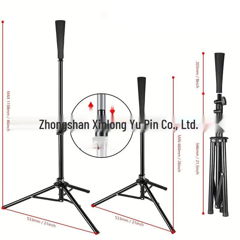 Portable Baseball & Softball Batting Tee with Tripod Stand