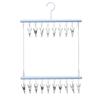 Double-layer Clothes Drying Rack Windproof Sock Clips Durable Drying Clips  Balcony Storage
