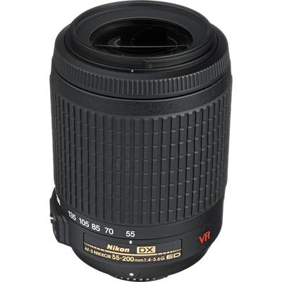 Телеобъектив с зумом Nikon AF-S DX VR Zoom Nikkor 55-200mm f/4-5.6G IF-ED для камер формата DX