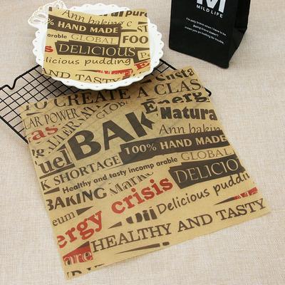 25Pcs/Lot Wax Paper Food Grade Grease Paper Food Wrappers Wrapping Paper For Bread Sandwich Burger Fries Oilpaper Baking Tools