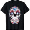 Sugar Skull 4th of July T Shirt Women Men Boys Fourth USA
