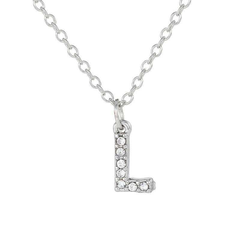 Модная блестящая подвеска-шарм с буквой от A до Z, ожерелье с 26 инициалами, алфавитом, именем, цепочка для ключицы, праздничное ювелирное украшение, подарок