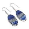 Натуральный драгоценный камень лазурит Серьга из стерлингового серебра 925 пробы 1,77" AEE-11167