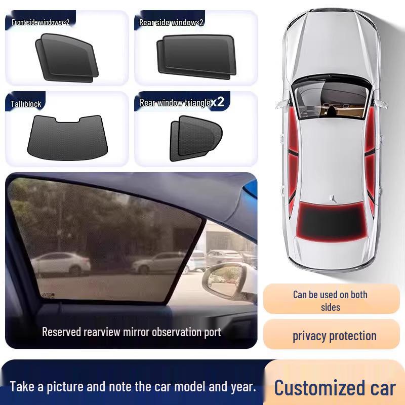 Магнитные шторки-сетки для Nissan X-Trail с защитой от света и жары