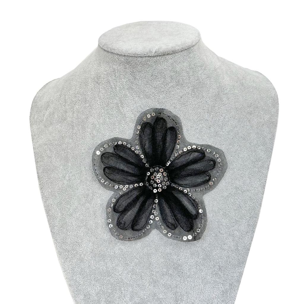 Simple Literary Mesh Sequin Flower Lace Cloth Sticker Diy Accessories Shoes And Hats Sweater Dress Decorative Accessories