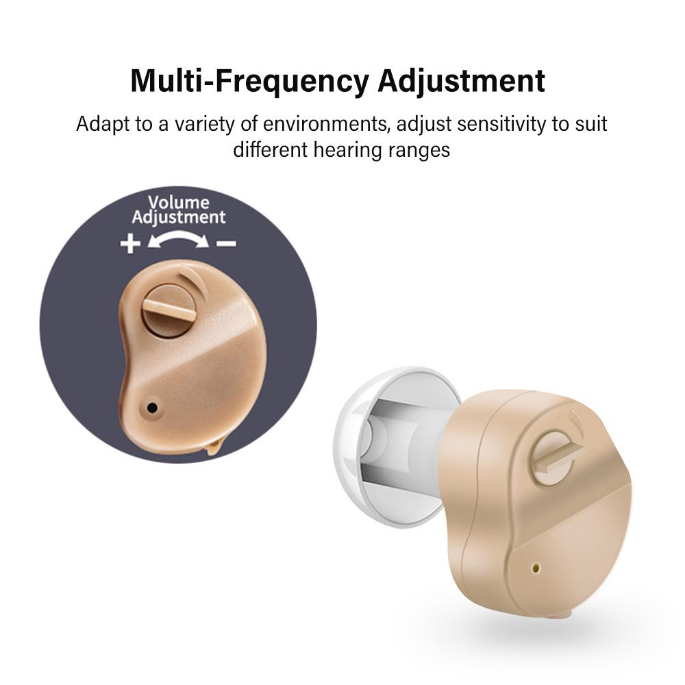 XB-101 Мини Слуховой Аппарат Усилитель Голоса Звука Устройство Шумоподавление Невидимый В Ухе Для Пожилых Взрослых Пожилых людей