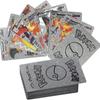 POKEMON Cards Playing Game Metal Card Silver Black Gold Vmax Spanish English Charizard Pikachu Gold Foil 27-55Pcs Card Collection