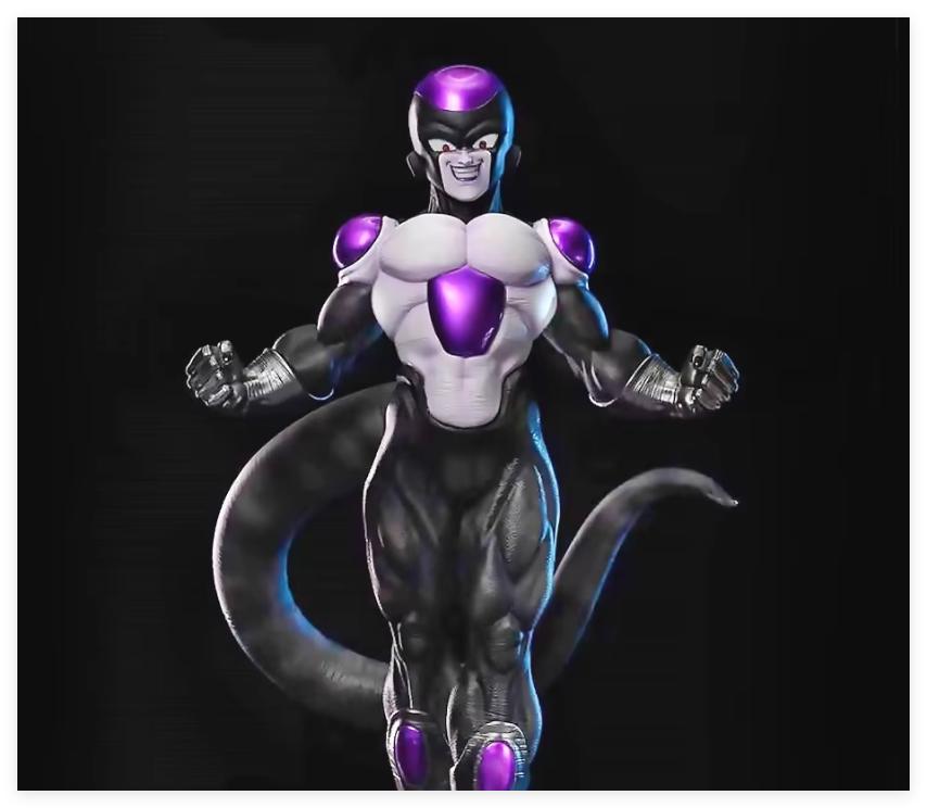 Anime Black Gold Frieza 18.5cm Pvc Statue Collectible Model Ornament Gift For Anime Adult Collectors
