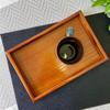 Yamaya Lacquerware Tray, Wooden, Zelkova-Style, Stylish, Made In Japan, 27cm X 18cm