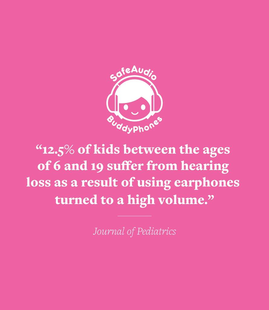 BuddyPhones Foldable with Mic Blue Explore+