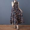 Женское универсальное темпераментное ретро-платье из шифона средней длины с принтом