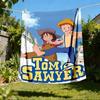 1 шт. Фланелевое одеяло Tom Sawyer для улицы, легкое, теплое, уютное, для путешествий, кемпинга, офиса, мягкая полиэстеровая ткань