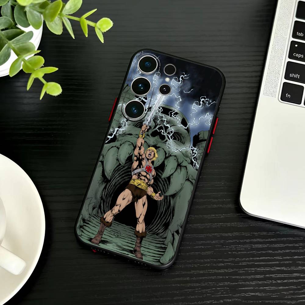 Чехол для телефона M-MOTU He-Man для Samsung S26,S25,S24,S23,S22,S21,S20,S30,Ultra,Plus,Fe,Note,5G Черный