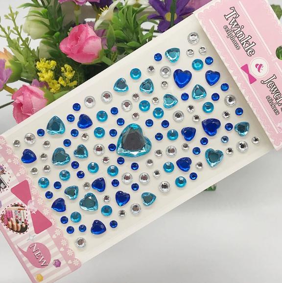 New Stickers On The Face Rhinestone Makeup Bright Face Art Sticker Children'S Temporary Tattoo Rhinestone For Strasse Makeup