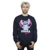 Disney Mens Lilo And Stitch Ohana Forever Heart Sweatshirt