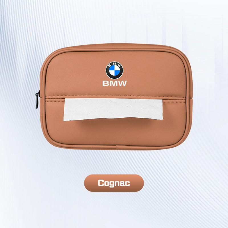 Колпачок колеса ORWI7, Кожаная сумка для салфеток в машину для BMW X1 X3 X5 X6 X7 F48 E70 E90 F15 G20 G30 G60 Z4 i7 1 3 5 6 7 Серии Кейс для бумаги Коробка для салфеток