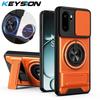KEYSION Магнитный чехол для телефона для OnePlus 15R 5G 1+ Ace 6 6T Слайдер Защита камеры Вертикальная подставка Кольцо Ударопрочная задняя крышка