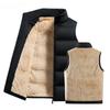 Мужская жилетка из овечьей шерсти, мужская осенняя теплая безрукавка, мужская зимняя повседневная толстая жилетка, мужская одежда больших размеров