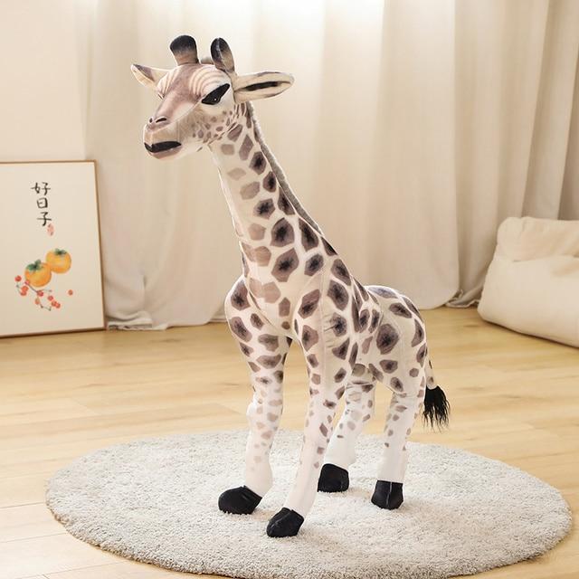 Cartoon Giraffes Plush Toy Imitation Deer Plush Dolls Stuffed Soft Simulation Toy Kawaii Children Room Decoration Gifts