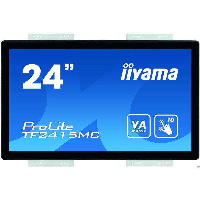Iiyama ProLite TF2415MC-B2 moniteur à écran tactile 60,5 cm (23.8") 1920 x 1080 pixels Noir Plusieurs pressions Multi-utilisateur