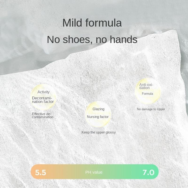 Белые салфетки для чистки обуви Одноразовые салфетки для удаления пятен и блеска для обуви Чистящее средство без воды для кроссовок