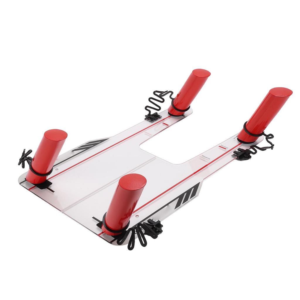 Club Swing Trainer Aiming Hitting Trainer Swing Training Mirror 4 Red Hook and Loop Fastener Directional Rods Acrylic