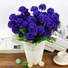 New 1 Bunch 9 Head Artificial Hydrangea Silk Flower Bouquet Wedding Party Decor