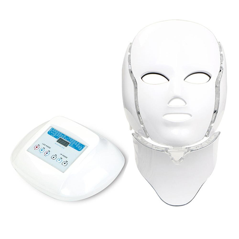 DARSONVAL 3 Colors LED Facial Neck Mask Facial Led Phototherapy Photon Phototherapy Equipment Whitening Wrinkles Acne Beautiful