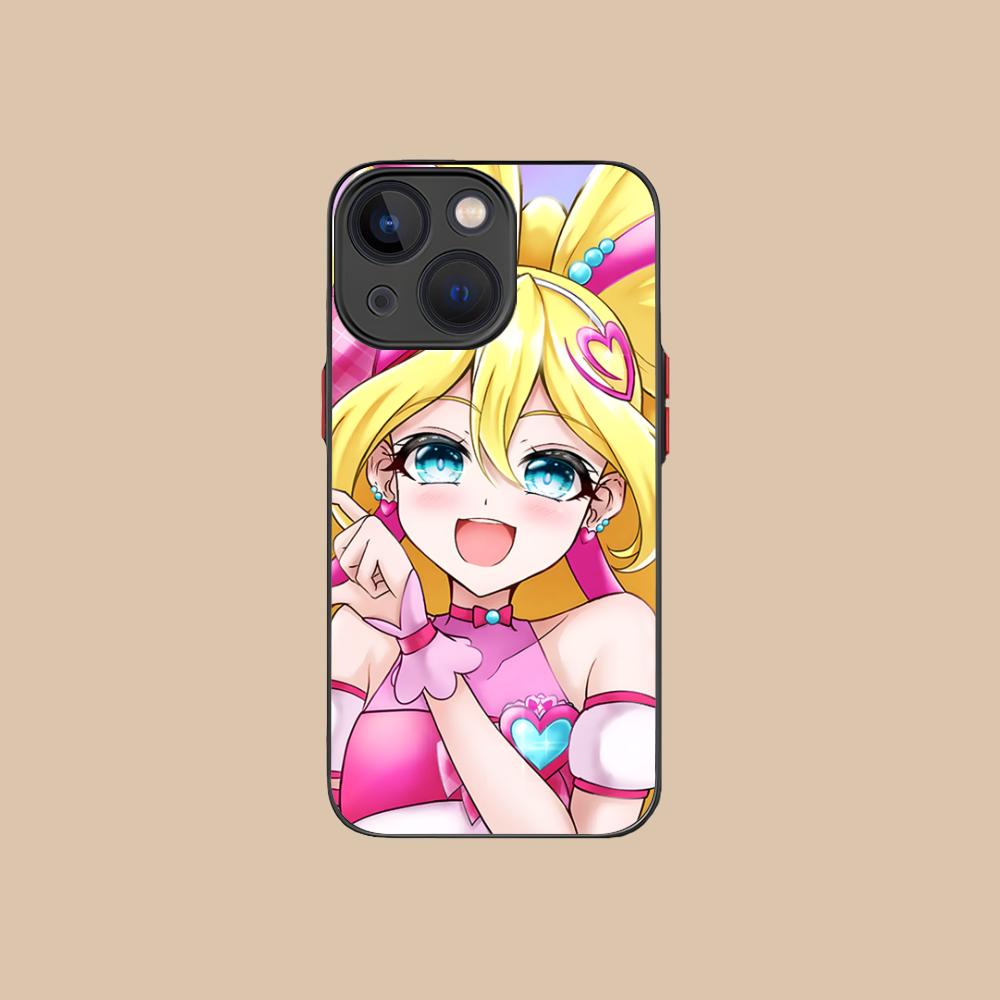 Sakura Uta Cure Idol Silicone Mobile Phone Case for iPhone 17 16 15 14 13 12 11 X XR XS Air Pro Max Plus Mini Colorful Cover