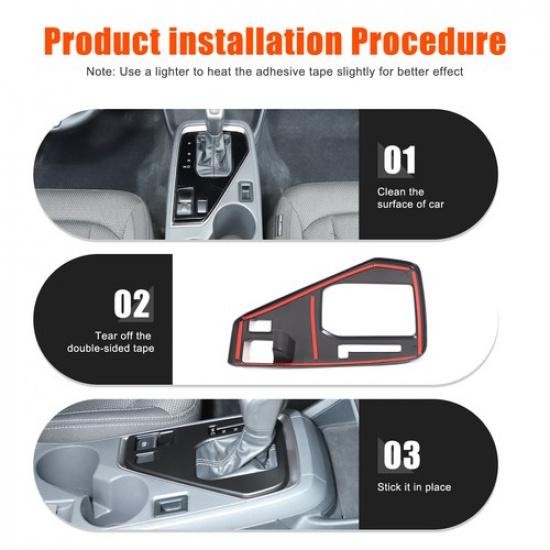 Matte Black ABS Center Gear Shift Panel Trim For Subaru Crosstrek -2024