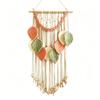 Handmade Woven Macrame Wall Hanging Cotton Rope Boho Wall Decor Leaf Wall Decor  Living Room Decor