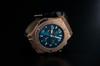 Hyakuichi Chronograph Leather Strap Pink Gold x Midnight Blue [HYAKUICHI 101] No.8A