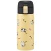 Tama & Friends 350ml Stainless Steel Water Bottle with One-Touch Opening, Double-Sided Vacuum Insulation, Direct Drinking, and One-Touch Openin