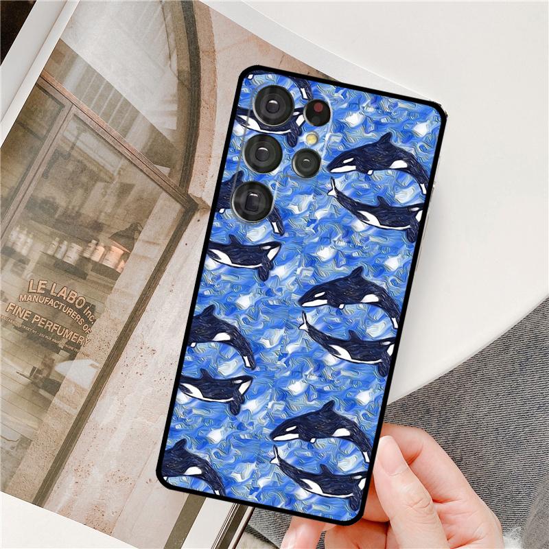 Косатки Косатка Чехол Для Samsung Galaxy S23 S22 S21 Ultra Note 20 S8 S9 S10 Note 10 Plus S20 FE Задняя Крышка