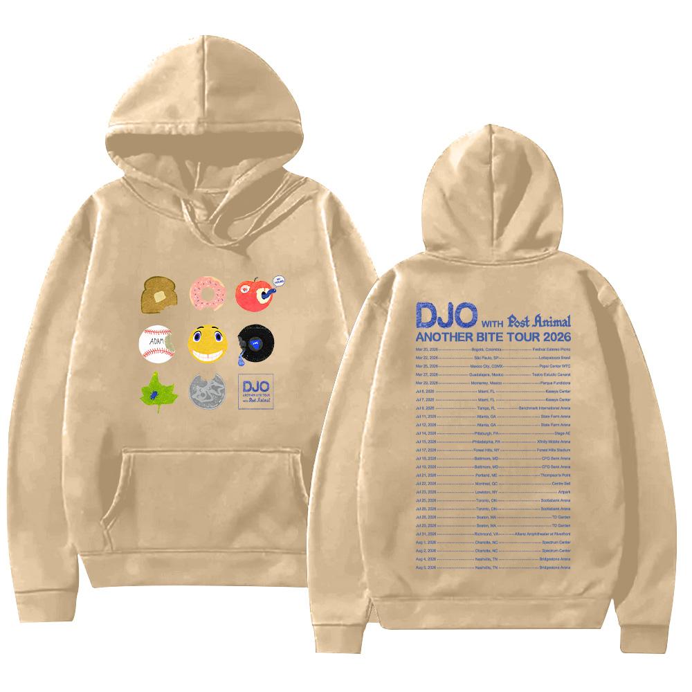 Djo Another Bite Tour 2026 Худи Джо Кирри The Crux Графическая Одежда С Длинным Рукавом С Капюшоном Уличная Толстовка Унисекс Худи